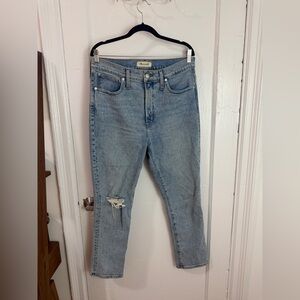 Madewell Light Blue Perfect Vintage Crop Jeans